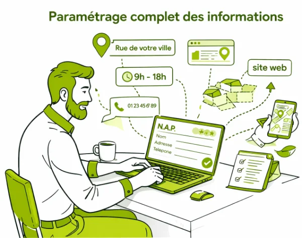 mettre les bonnes informations dans la fiche d'établissement Google